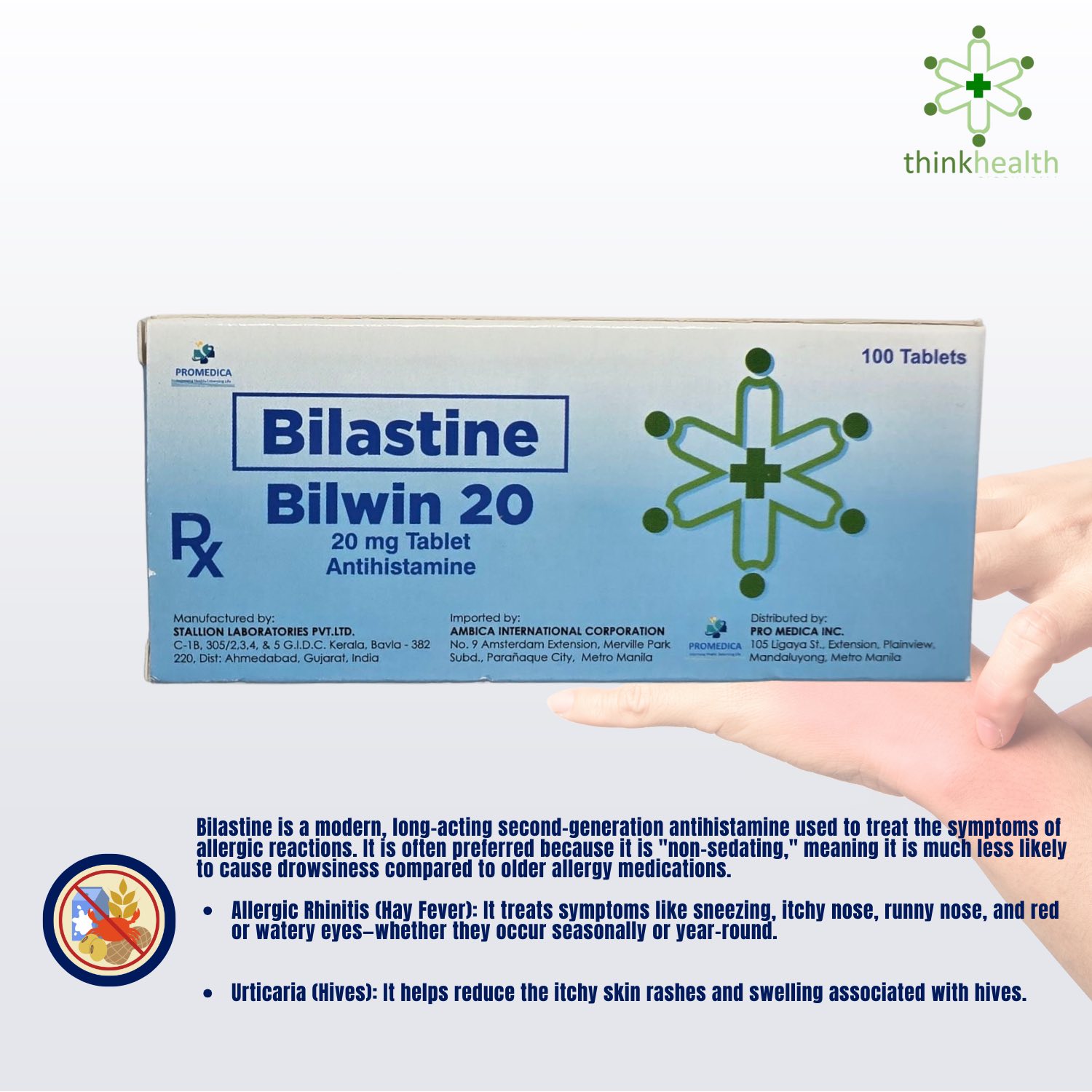 Bilwin 20 Bilastine Tablets for Allergy Relief